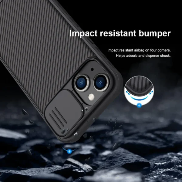 Nillkin CamShield Pro Black Case for iPhone with Sliding Camera Protection