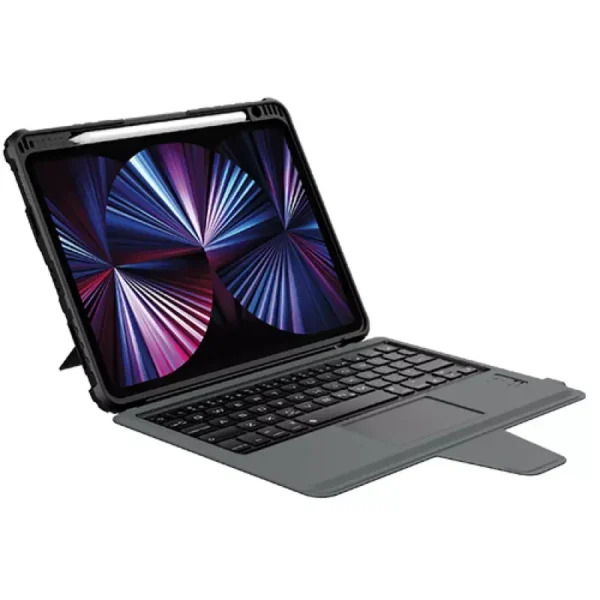 Nillkin iPad Air 11 Keyboard Case | iPad Air 11 inch Case with Trackpad & Keyboard | Detachable Cover with Pencil Holder