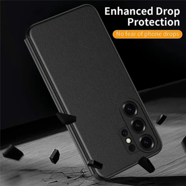 Samsung Galaxy S26 Ultra Smart View Window Case with IC Chip – PU Leather Case Flip Cover