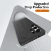 Samsung Galaxy S25 Ultra Standing Grip Case Cover | Soft Silicone Shockproof Back Cover with Foldable Strap Stand