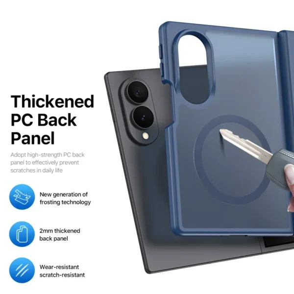 Samsung Galaxy Z Fold 8 Magnetic Case – Slim Translucent Matte Protective Cover