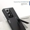 Samsung Galaxy Z Fold 7 Case with Foldable Kickstand | Slim Hard PC Shockproof Cover | Skin Touch Protective Phone Case