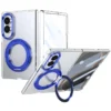 Samsung Galaxy Z Fold 8 Transparent Case with Rotating Metal Stand | Ravaka