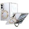 Samsung Galaxy Z Fold 8 Transparent Case with Rotating Metal Stand | Ravaka