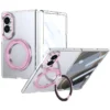 Samsung Galaxy Z Fold 8 Transparent Case with Rotating Metal Stand | Ravaka