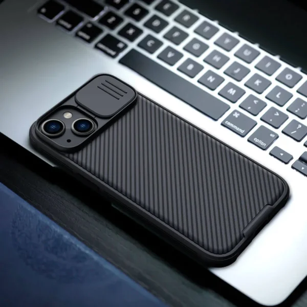 Nillkin CamShield Pro Black Case for iPhone with Sliding Camera Protection