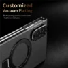 Samsung Galaxy Z Fold 8 Magnetic Case with Kickstand | PU Leather Coated PC Phone Cover | Tempered Glass Screen Protector