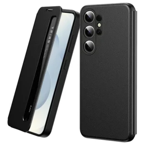 Samsung Galaxy S26 Ultra Smart View Window Case with IC Chip – PU Leather Case Flip Cover