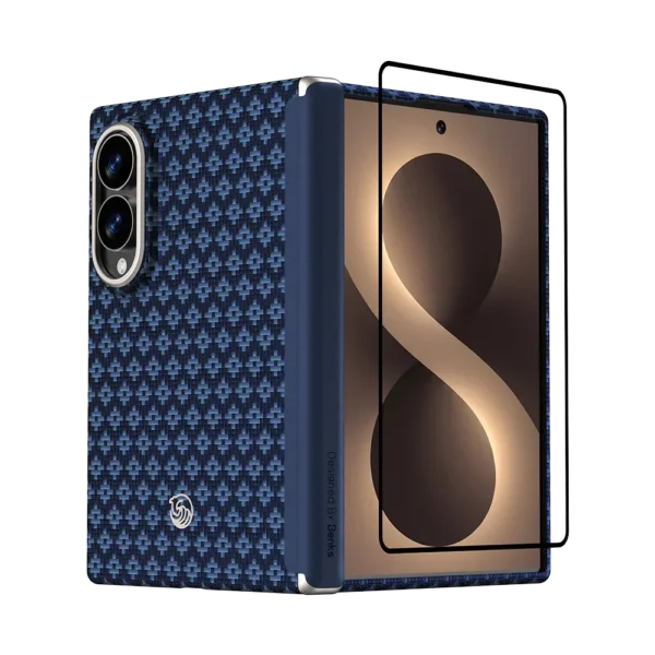 imgi_3_Grand_Combo_ArmorGrid_Air_Azure_Blue_Case_built_with_Kevlar_for_Samsung_Galaxy_Z_Fold_8_2.webp Benks Grand Combo Armor Grid Air Case Galaxy Z Fold 8 | Kevlar Magnetic Cover