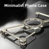Z-Shape Metal Bumper Frame MagSafe Case for Galaxy S26 Ultra | Rotating Metal Stand Back Cover