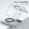 Samsung Galaxy Z Fold 8 Transparent Case with Rotating Metal Stand | Ravaka