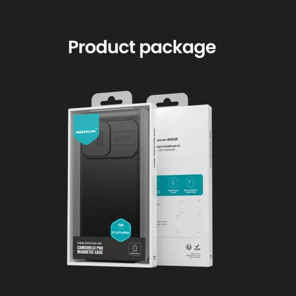 Nillkin CamShield Pro Black Case for iPhone with Sliding Camera Protection