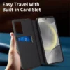 Samsung Galaxy S26 Ultra Smart View Wallet Case | PU Leather Smart Window Phone Cover