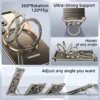 Z-Shape Metal Bumper Frame MagSafe Case for Galaxy S26 Ultra | Rotating Metal Stand Back Cover