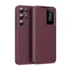 Samsung Galaxy S26 Ultra Smart View Wallet Case | PU Leather Smart Window Phone Cover