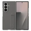 Samsung Galaxy Z Fold 7 Silicone Case with Kickstand | Soft Liquid Silicone Protective Cover