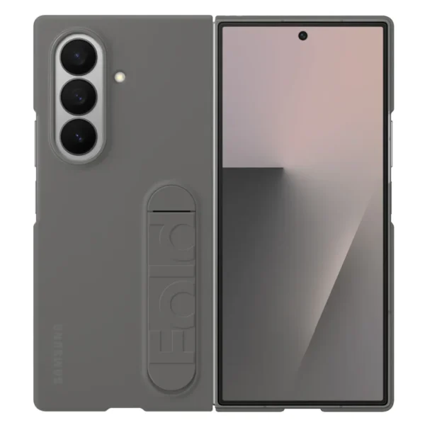 Samsung Galaxy Z Fold 7 Silicone Case with Kickstand | Soft Liquid Silicone Protective Cover