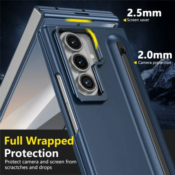 Samsung Galaxy Z Fold 8 Ultra Case with Stylus | Metal Kickstand Cover with Built-in Screen Protector