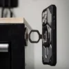 UAG Monarch Mag2 Dual Magnetic Ring Stand – MagSafe Metal Phone Grip with 360° Rotation Kickstand & Bottle Opener (Black)