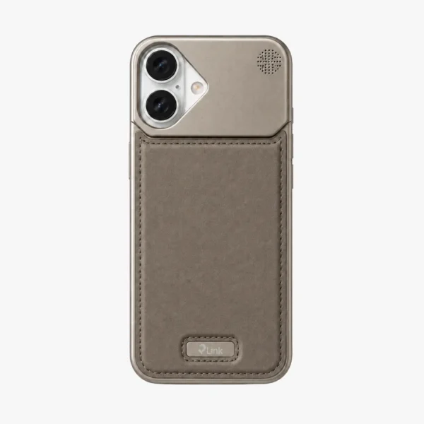 NJOYNY Aluminum Leather Case for iPhone 17 | MagSafe Aroma Cover