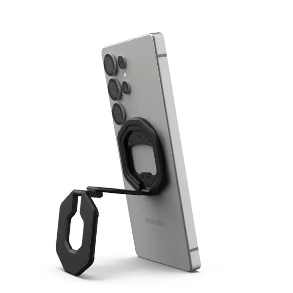 UAG Monarch Mag2 Dual Magnetic Ring Stand – MagSafe Metal Phone Grip with 360° Rotation Kickstand & Bottle Opener (Black)