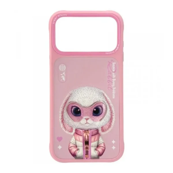 Nimmy Friends Cartoon Designer Case Cover for iPhone 17 Pro | Cute Animal Print Shockproof Matte Back Cover