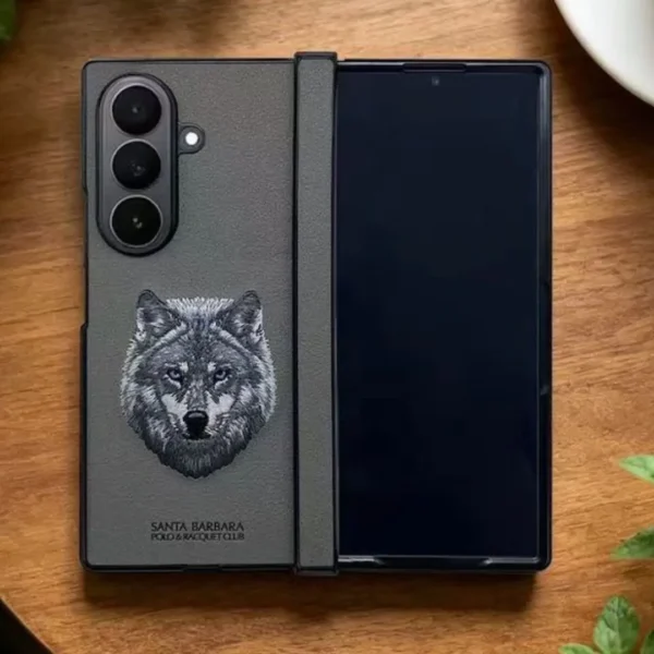 Santa Barbara Savanna Embroidered Leather Case for Samsung Galaxy Z Fold 8 Ultra
