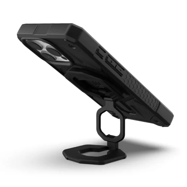 UAG Monarch Mag2 Dual Magnetic Ring Stand – MagSafe Metal Phone Grip with 360° Rotation Kickstand & Bottle Opener (Black)