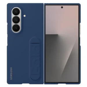 Samsung Galaxy Z Fold 7 Silicone Case with Kickstand | Soft Liquid Silicone Protective Cover