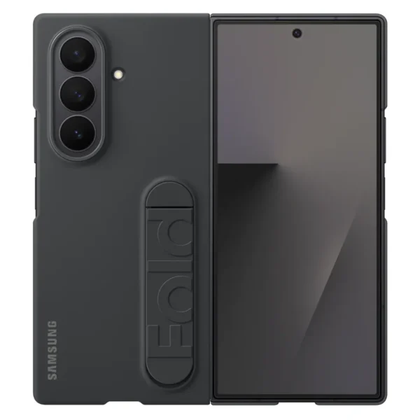 Samsung Galaxy Z Fold 7 Silicone Case with Kickstand | Soft Liquid Silicone Protective Cover