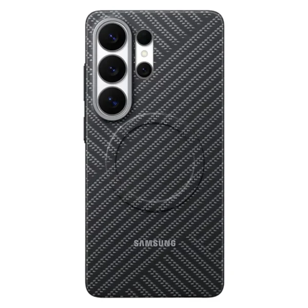 Galaxy S25 Ultra Carbon Magnet Case | Thin Carbon-Synthetic Fiber Cover & Magsafe Compatible