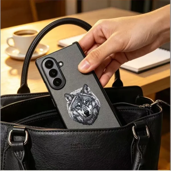 Santa Barbara Savanna Embroidered Leather Case for Samsung Galaxy Z Fold 8 Ultra
