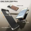 NJOYNY Aluminum Leather Case for Galaxy S26 Ultra | MagSafe Aroma Cover